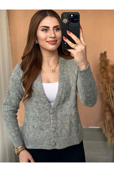 D LAVELLA DÜĞMELİ KISA ŞARDONLU HIRKA 12635