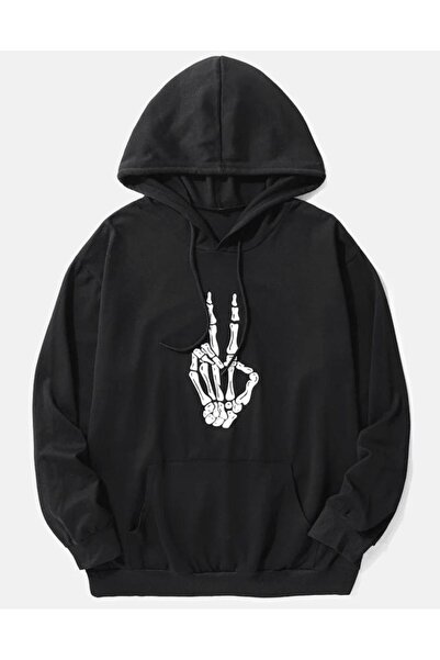 Sebesta Fashion SEBESTA FASHION NEW SEASON للجنسين 2 خيط شاردون سميك ISKLET مطبوع يدويًا سويت شيرت بقلنسوة