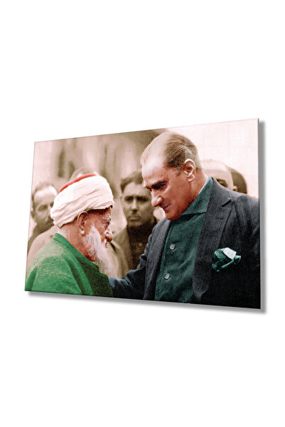 Rosyvien Mustafa Kemal Ataturk i narodna staklena slika, dekoracija zidova za...