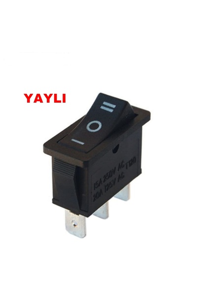 Genel Markalar MR-117 TEKLİ DAR IŞIKSIZ ANAHTAR (ON)-OFF-(ON) 3P YAYLI