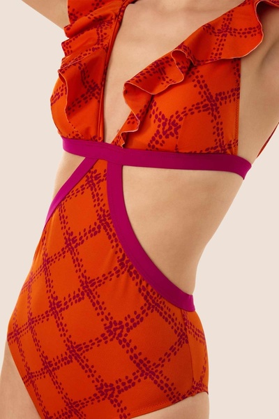 AYYILDIZ 3114 Orange Ruffle Mayo