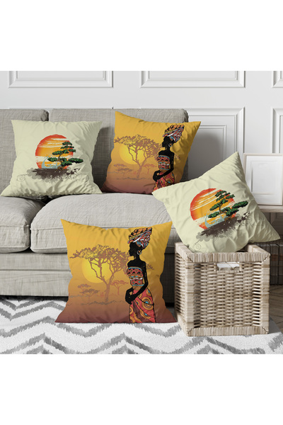 menesahome Възглавница с африкански етнически шарки, африканска възглавница, ...