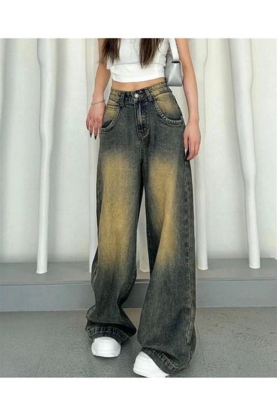 Touz zolid wear Tint Washable Baggy Jean