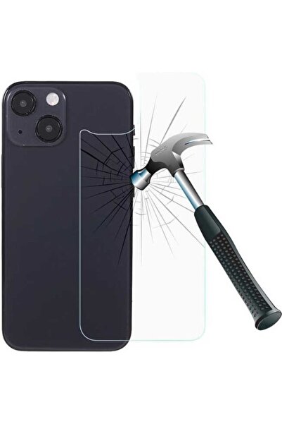 Case 4U Apple iPhone 13 9H Sert Temperli Cam Arka Koruyucu Şeffaf