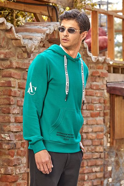 Cossy By Aqua 24471 Set de trening sport verde cu glugă