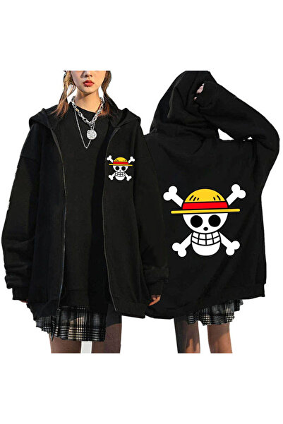 GALASHOP Luffy One Piece Fermuarlı Hoodie Roronoa Zoro Mod70