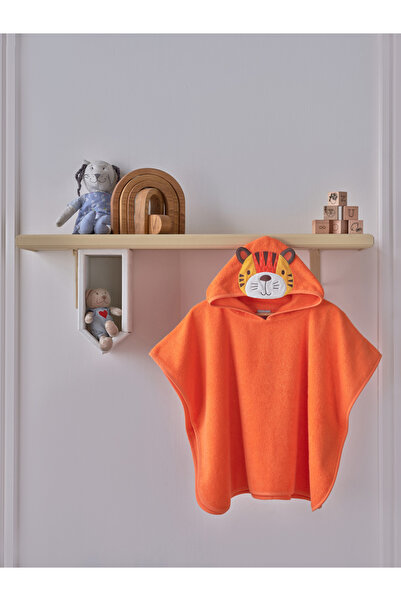 Doqu Home معطف منشفة أطفال قطني على شكل أسد - وردي