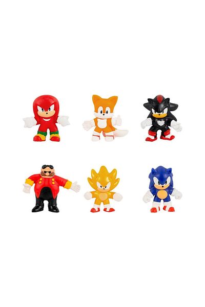 Giochi Presiozi GJN03000 Goojitsu Sonic Mini 6 Pack Original Extending Flexible Figure Super @SONIC@7cm