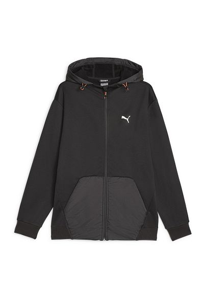 Puma 675897-01 Puma Open Road Full-Zip Hoodie Dk Alpine Snow Ανδρικό μπουφάν μαύρο