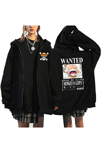 GALASHOP Luffy One Piece Fermuarlı Hoodie Roronoa Zoro Mod73