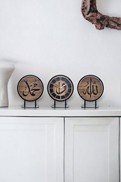 EMORES DEKORATİF 3'LÜ AYET MASA ÜSTÜ SAAT VE TABLOLARI