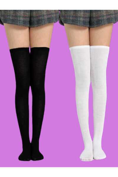 Trenderrs Cotton Knee Socks Set of 2