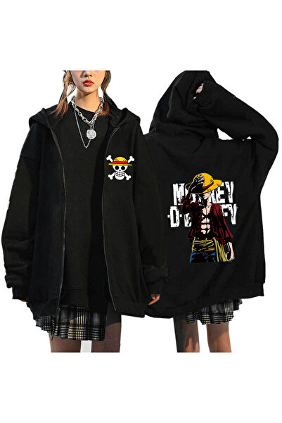 GALASHOP لوفي قطعة واحدة بغطاء للرأس بسحاب رورونوا زورو Mod50