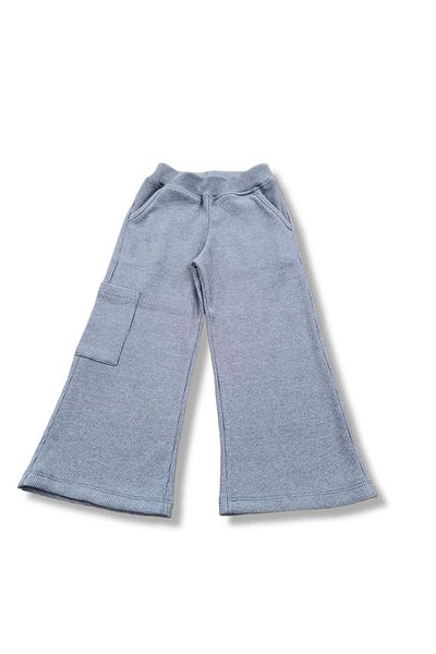 BOBBY JR KİDSWEAR GIRL'S TROUSERS WITH SIDE POCKETS WID LEG CASSUIT