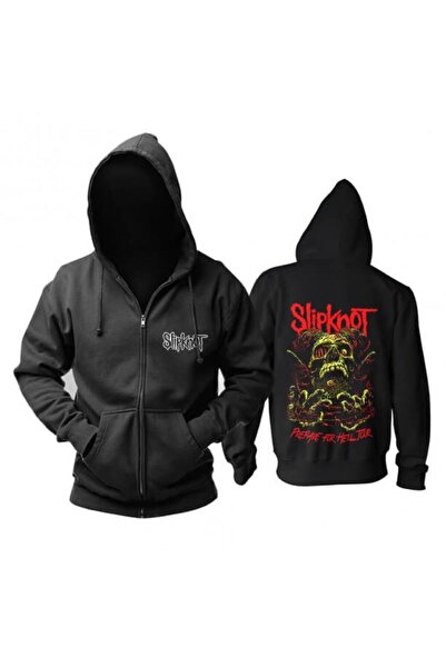 Tarzsokak Slipknot Hoodie Fermuarlı Kapüşonlu Tip76 14059
