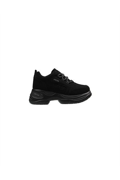 M.P. Zn 212-305 Mp Black High-Sole Women's Casual Shoes