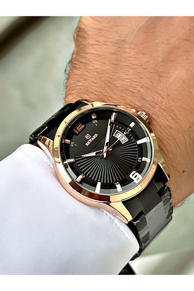 Reward Silver Color Classic Calendar Steel Strap Men's Wristwatch + BRACELET WITH GIFT