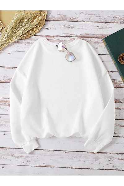 PALPİTO Hanorac oversize cu imprimeu alb California Tennis pentru femei