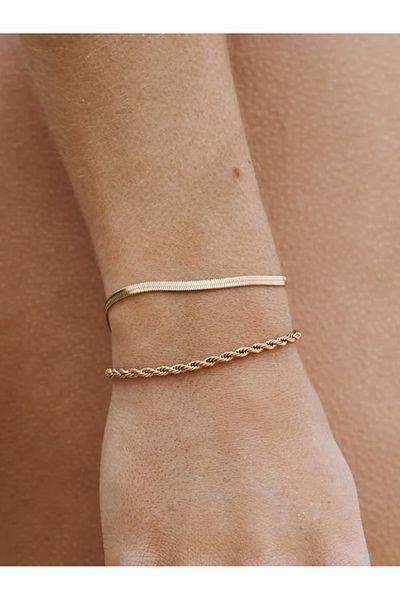 CAPO by Aytaç Yamaç Unisex Double Stainless Steel Bracelet Set - Rope Chain & Italian Chain