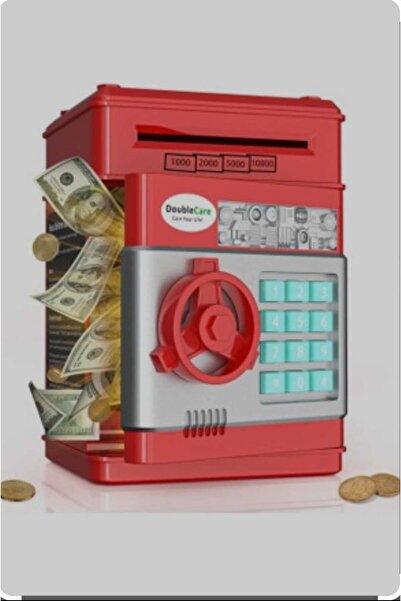 mr shopping Atm Kumbara Şifreli Otomatik Kağıt Para Alan Kasa Kumbara Çocukla...