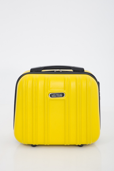 Las Vegas Polo Club Dik Çizgi Model Abs Makyaj Çantası El Valizi