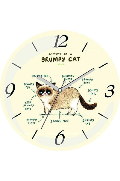 ART HEDİYE Ceas de perete din sticlă reală cu bombă silențioasă cu diametrul ...