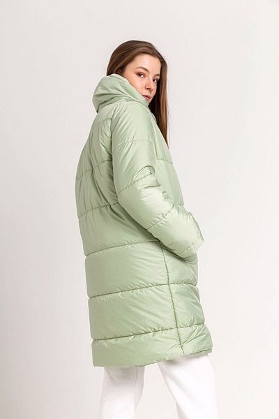 REKA MODA Palton pentru damă, din material matlasat, cu potrivire lejeră, guler șal, închidere cu apăsare, palton puf pentru femei
