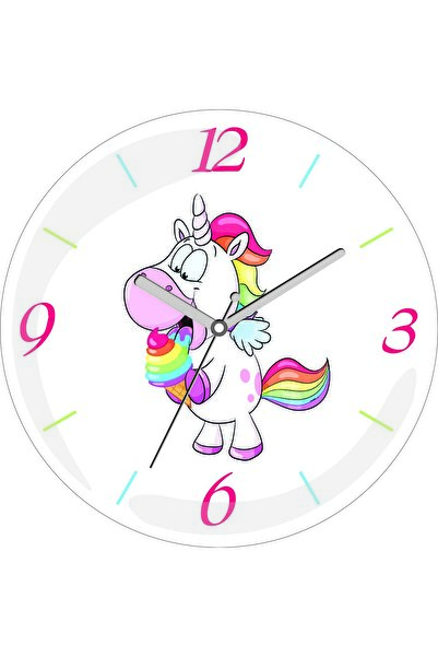 ART HEDİYE Ceas de perete din sticlă reală cu cupă silențioasă, cu diametrul ...