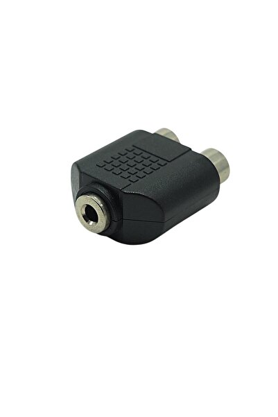 yonextt 3,5 mm Stereo Erkek / 2 RCA Dişi Çevirici Jak