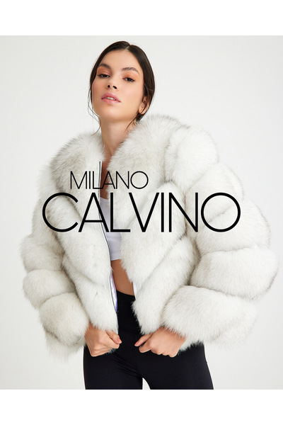 Milano Calvino معطف الفرو