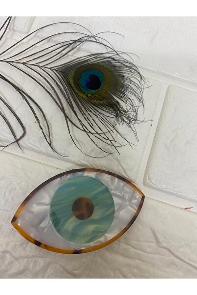 sema aksesuar 7 εκ. μεσαίου μεγέθους Pearlescent Evil Eye Luxury Bone αγκράφα...