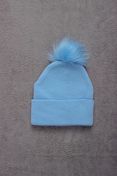 ADABEBEK Tricotaj unisex cu pompon unic, beretă, mărimea copiilor