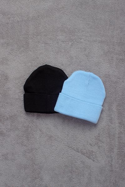 ADABEBEK Set de 2 tricotaje unisex, beretă, mărimea copiilor