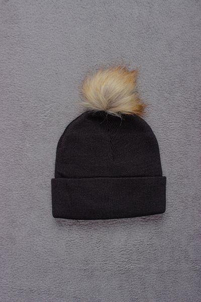 ADABEBEK Tricotaj unisex cu pompon unic, beretă, mărimea copiilor