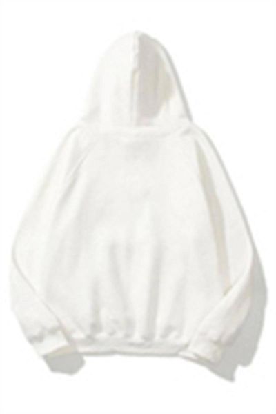 Gofeel Y2k Hooded Thick Fabric Twilight 3 νήματα Λευκό Oversize Φούτερ