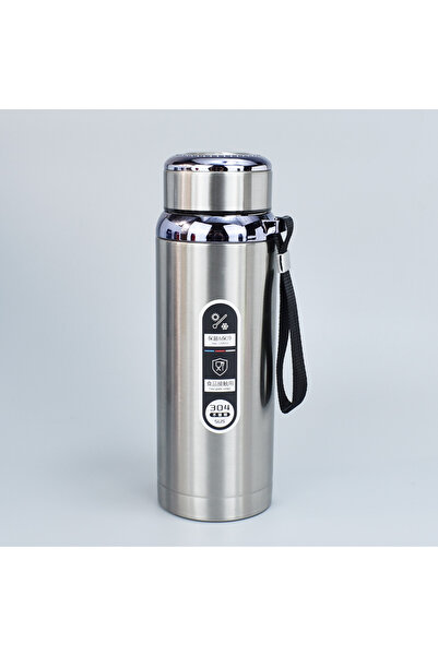 Canderel Paslanmaz Çelik 1000 Ml Termos Demleme Üniteli Vakum Pedli Akıllı Te...