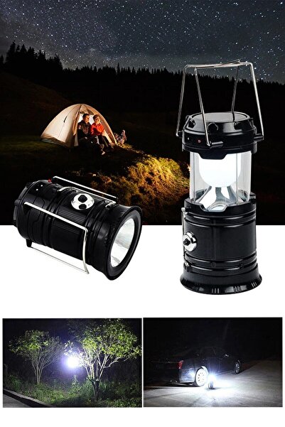 Canderel Solar Güneş Enerjili Şarjlı Lamba Kamp Feneri Güneş Panelli Kamp Şar...