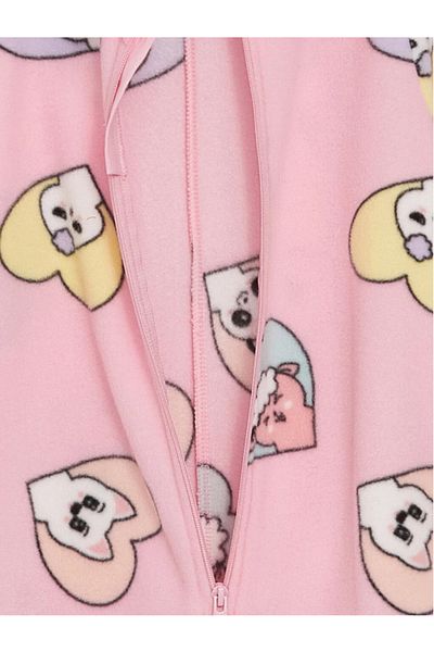 LC Waikiki LCW Kids Hooded Patterned Fleece Girl's Sleeping Bag