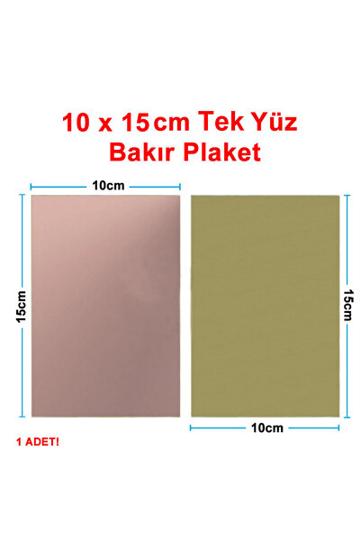 Genel Markalar 10x15cm Tek Yüz Bakır Plaket Pcb Elektronik Baskı Devre Protot...