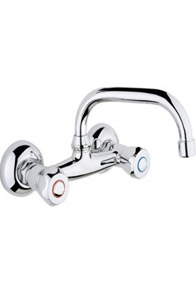 Uzay Garantili Duvardan Çevirmeli Klasik Lavabo Mutfak Bataryası