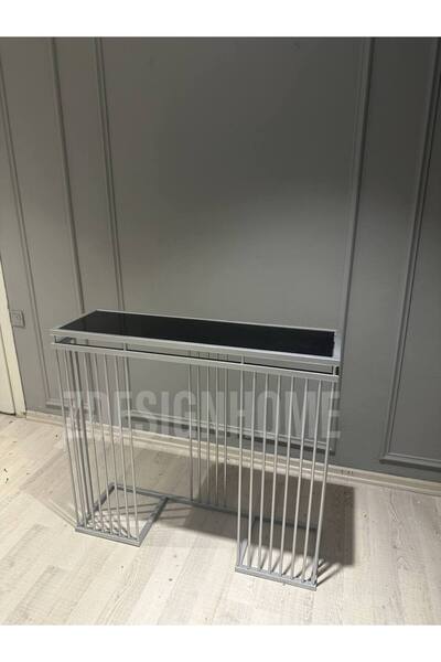 zdesignhome 90x30x100 Cm Dresuar (Raf Siyah Camdır) ZDESIGNHOME