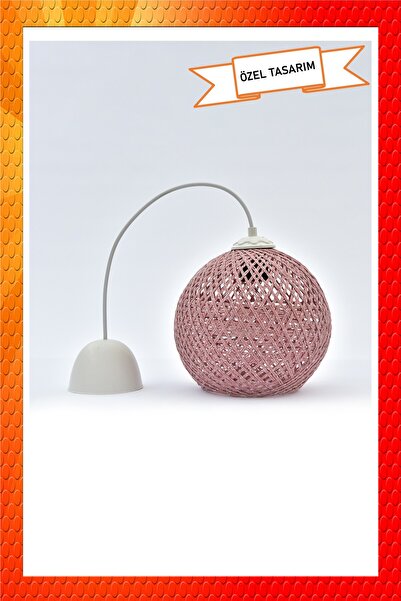 Naturel Lighting Balle Pudra Sarkıt Top Avize Beyaz Kablo