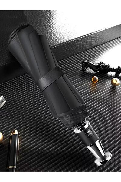 ELEVEN MARKETS Premiyum 10 Tel Otomatik Şemsiye Gümüş Renk