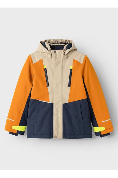 name ıt Men's Coat - Push Orange, Nkmsnow10 Jacket Block, 1Fo