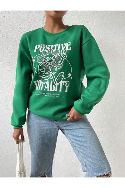 BENROMA POSITIVE Printed Oversize Sweat