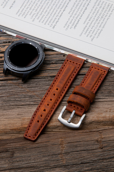 vagave Samsung Watch Deri Kordon Watch 3 Gear S3 Classic Frontier 45 Mm 46mm - 22mm