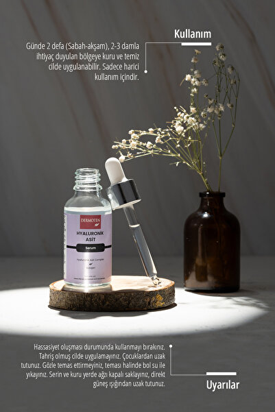 Dermoten Hyaluronik Asit Nemlendirici Cilt Bakım Serum 30 ml