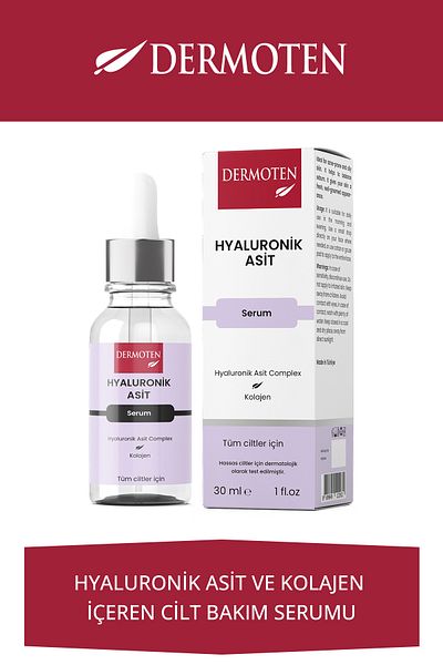 Dermoten Feuchtigkeitsspendendes Hautpflegeserum mit Hyaluronsäure, 30 ml