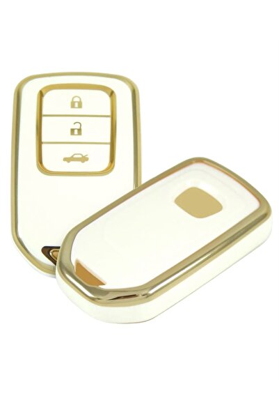 EBG İSTANBUL Honda Civic Accord 2016+ 3 butoane Smart (alb) Carcasă pentru telecomandă pentru chei auto