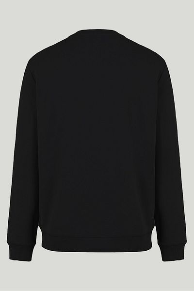 COMBİNE MİCHAİL Black Color Basic Crew Neck Men's Sweatshirt